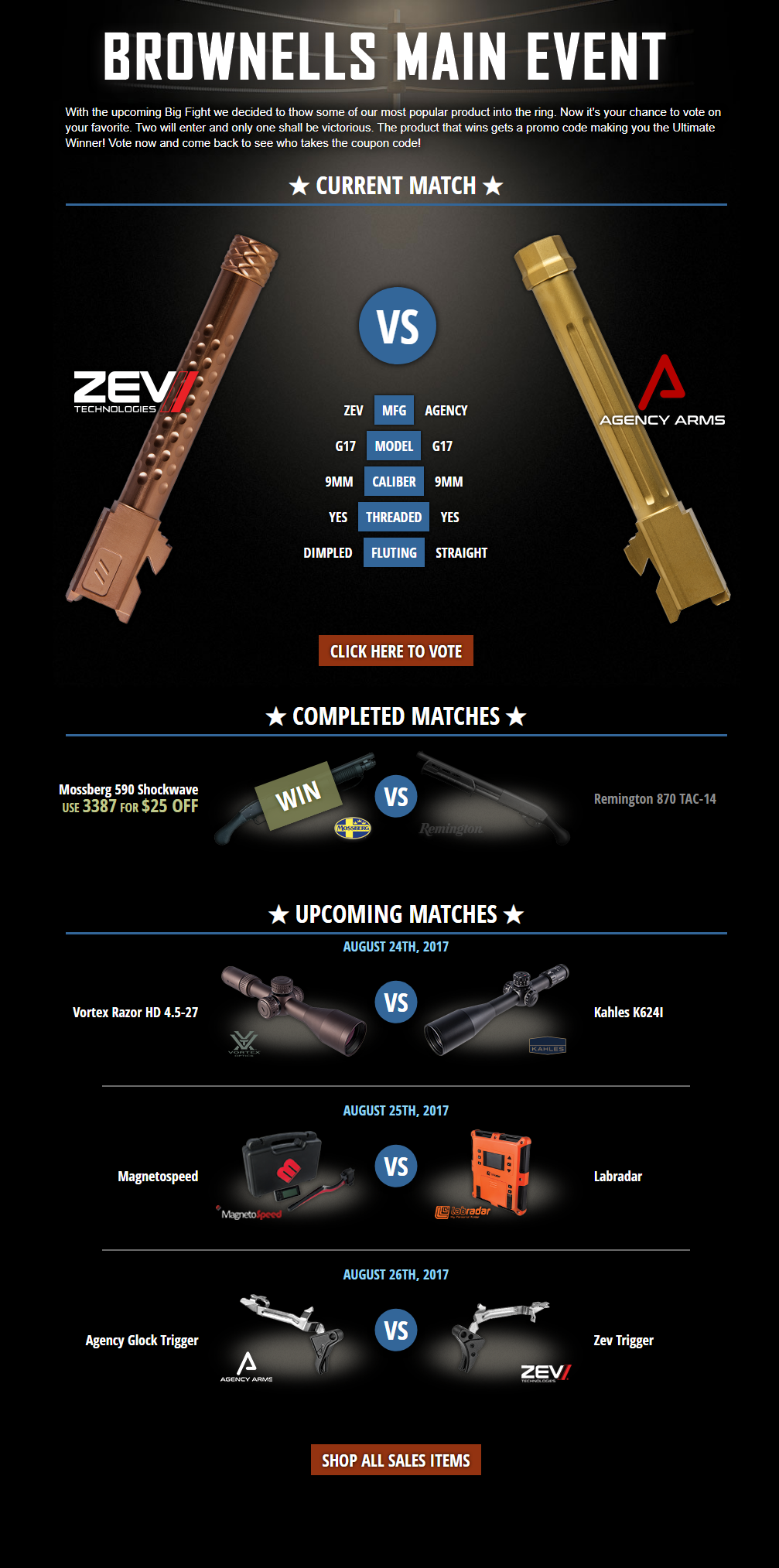 Main Event landing page day 2