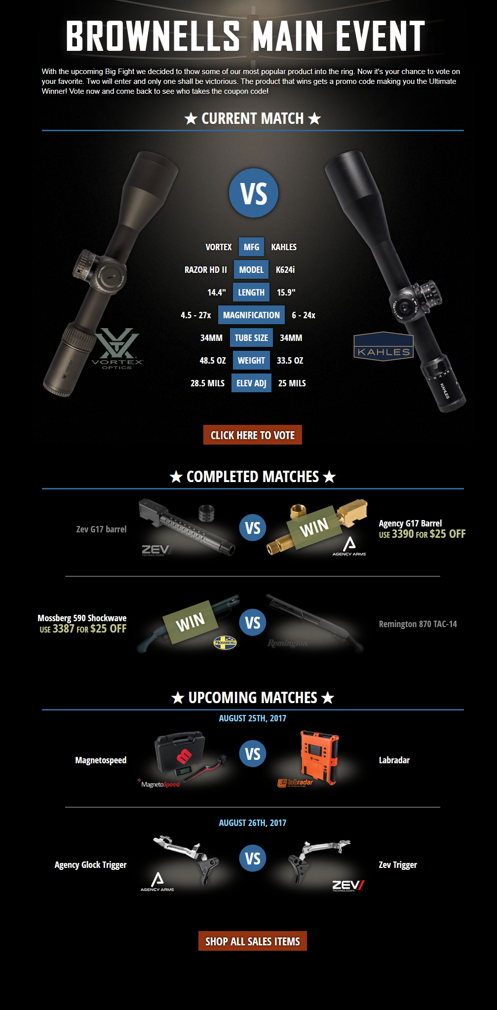 Main Event landing page day 3